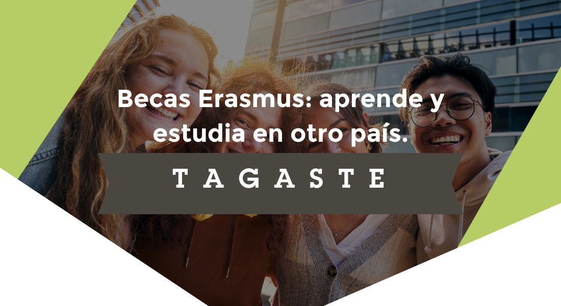 estudiantes universitarios en una beca erasmus
